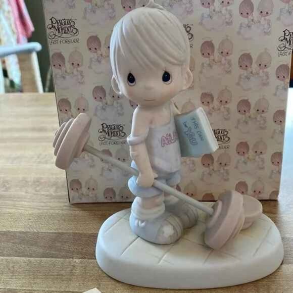 Precious Moments Figurine Believe The Impossible 109487 Vintage 1987 W/Box Tags - Picture 4 of 12